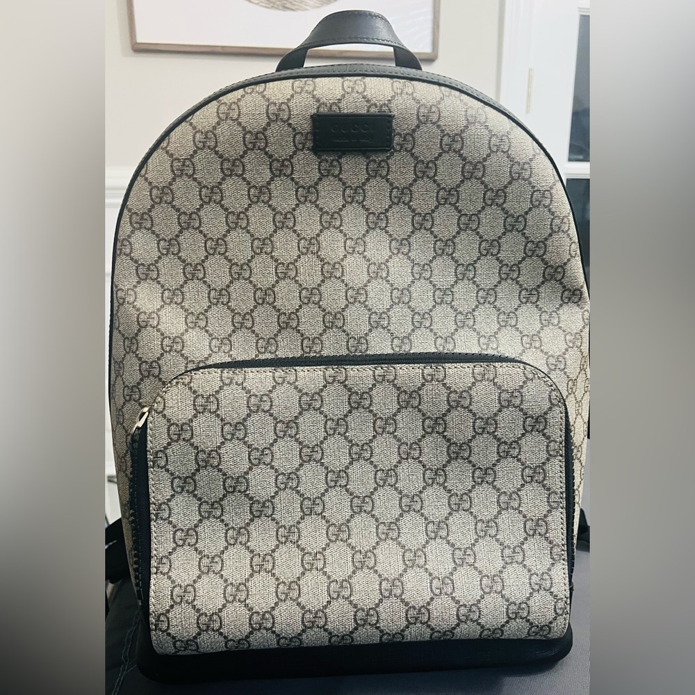 Front Zip backpack Gucci GG MM